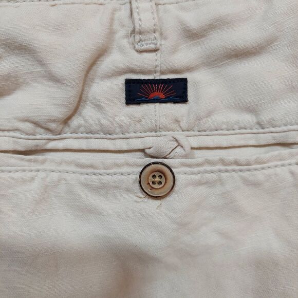 Faherty Men's Flat Front Chino Shorts Men's Size 34 Good Condition - Picture 5 of 7
